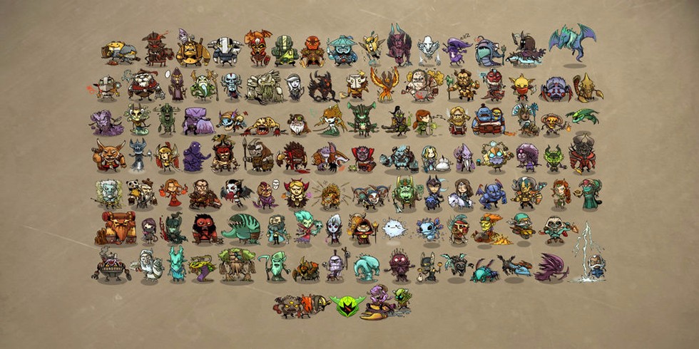 dota2卡通胸针—no.1套 绑定载入画面—迷你英雄